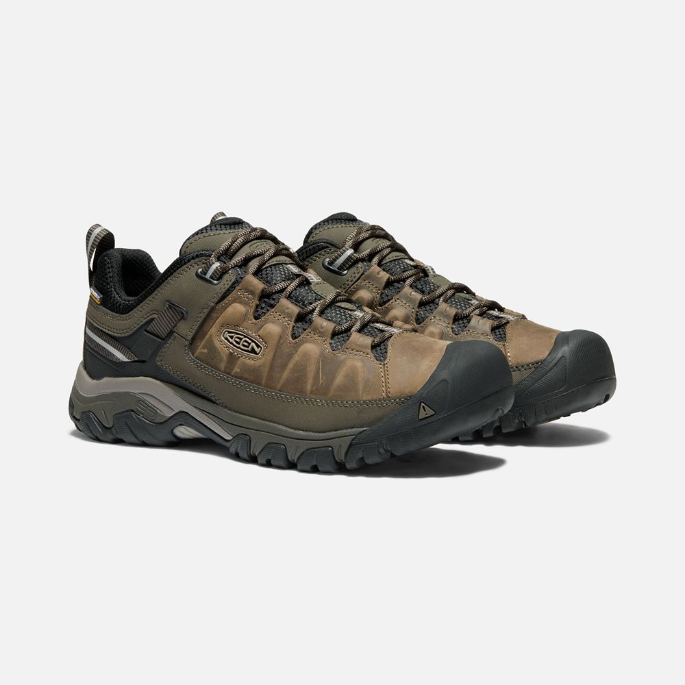 Keen Vandringsskor Herr Bruna/Olivgröna - Targhee Iii Waterproof Wide - 045817WLH